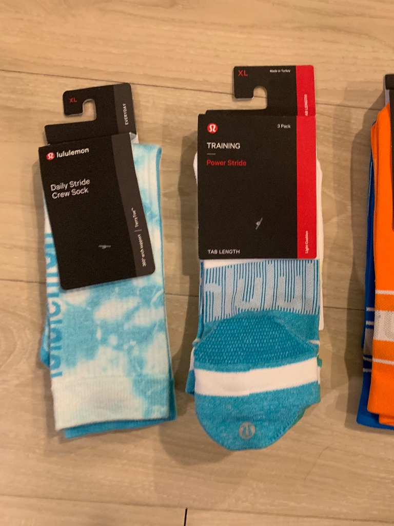 7 Pairs Of Lululemon Socks Nwt